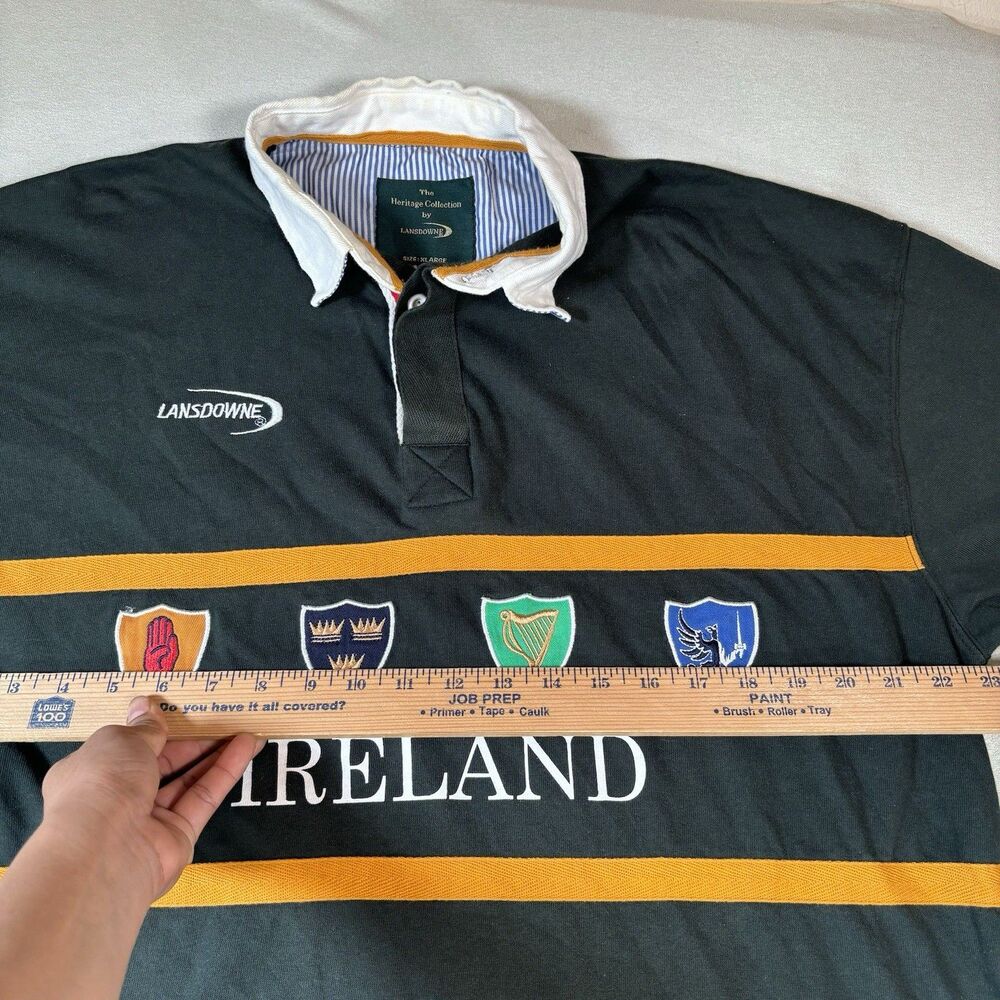 Lansdowne Rugby Shirt Mens XL Ireland Irish Four Provinces Embroidered Crest - Picture 7 of 8